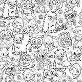 Moshi Coloring Pages Monster Monsters Color Kids Wallpaper sketch template