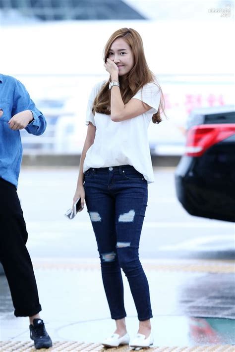 [150715] Jessica At Incheon Airport To Hangzou Snsd Airport Fashion