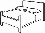 Bed Clip Clipart Outline Cartoon Bedroom Beds Cliparts Vector Furniture Drawing Mattress Clker Bw Double Royalty Library Svg Use Room sketch template