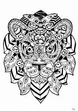 Lion Coloring Zentangle Animals Adult Pages Lions Adults Color Justcolor Mandala Printable Sheets Impressive Style sketch template