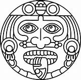 Aztec Warrior Drawing Symbol Bulkcolor Clipartmag Getdrawings sketch template