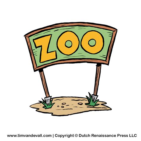 zoo sign clipart tims printables