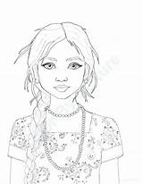 Coloring Girl Indian Pages Native American India Getcolorings Printable Color sketch template