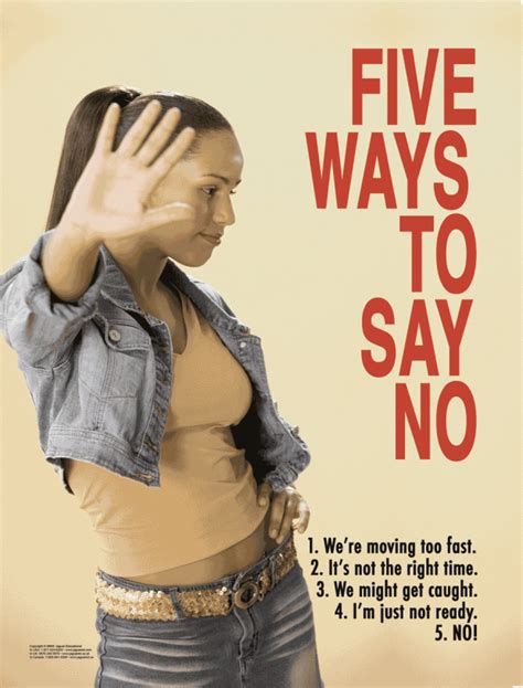 A Poster Intended To Discourage Teens From Having Sex