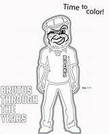 Brutus Buckeye Buckeyes Ohiostatebuckeyes sketch template