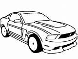 Mustang Coloring Boss Cars Ford Pages Car sketch template