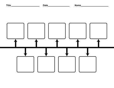 blank timeline template printable  printable