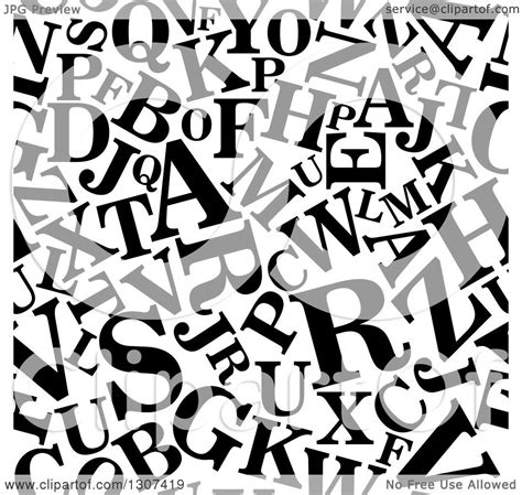clipart   seamless background pattern  black  white capital