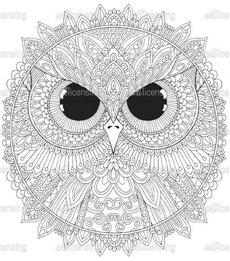 owl coloring pages mandala coloring pages coloring canvas