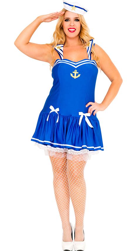 plus size sexy sailor costume my xxx hot girl
