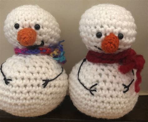 crochet snowman instructables