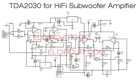 tda   subwoofer amplifier circuit electronic circuit