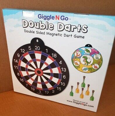 giggle   double darts reversible double sided magnetic dart game kids family ebay