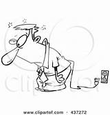 Socket Clipart Unplugged Businessman Outline Electrical Tired Royalty Toonaday Plug Illustration Rf Cartoon Ron Leishman Electrocuted Wire Being Illustrations Clipartof sketch template