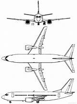 737 Boeing 300 B737 Blueprints Airplane Views Sketch Drawing Airlines Blueprint Template 777 Templates Cutaway Plane 1984 Aircraft Idop Aliner sketch template
