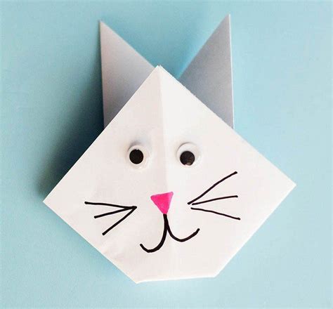 origami facile pour les petits enfants pliage en forme de lapin