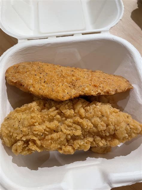 i got both kinds of chicken tenders at isr in one box what could this