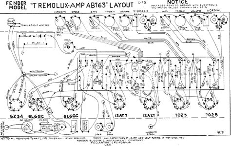 fender tremolux ab layout service manual  schematics eeprom repair info