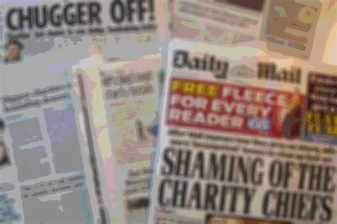perceptions  negative coverage  charities  falling  sector