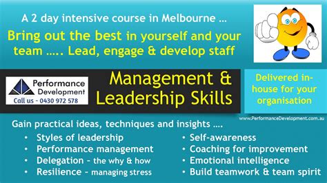 leadership training melbourne leadership skills