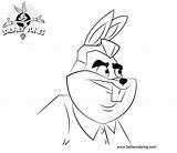 Coloring Pages Walter Tunes Looney Bunny Kids Printable sketch template
