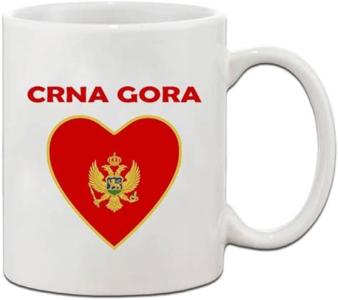 montenegro crna gora flag country ceramic coffee tea mug cup  oz