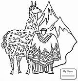 Coloring Pages Dam Llama Llamas Popular Getdrawings Getcolorings Color Print sketch template