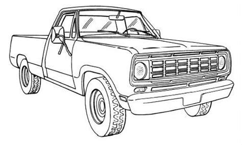 list  dodge truck coloring pages