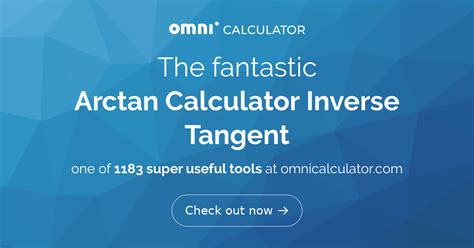 arctan calculator inverse tangent