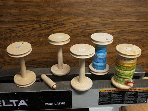 spinning wheel bobbins family woodworking