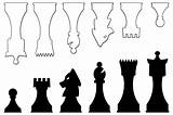 Chess Pieces Vector Piece Board Diy Template Cut Set Game Kids Printable Templates Print Creativemarket Crafts Make Color Creative Wood sketch template