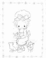 Coloring Betsey sketch template