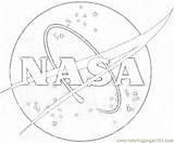 Nasa Coloring Astronomy Pages Printable Logo Color Coloringpages101 Space Technology sketch template