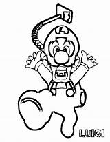 Luigi Coloring Pages Mansion Getdrawings sketch template