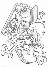 Monsters Inc Coloring Randall Boggs sketch template