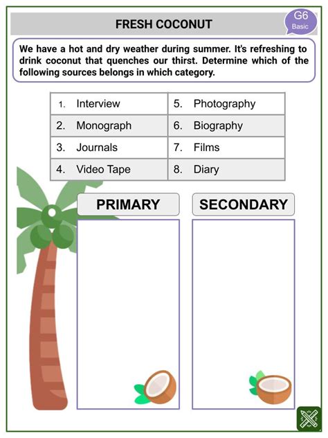 primary  secondary data summer solstice themed math worksheets