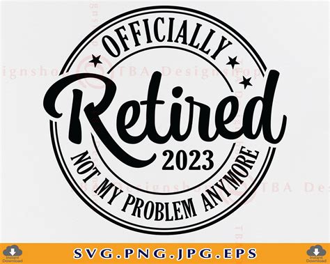 officially retired  svg   problem anymore etsy retirement