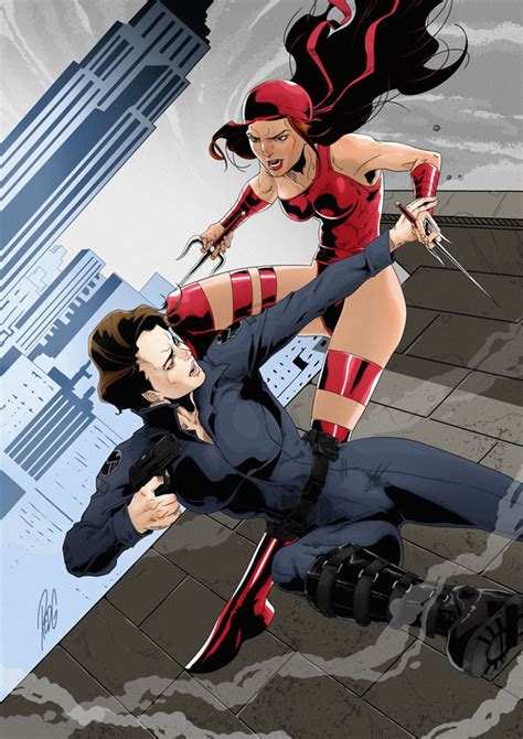 elektra fights maria hill superhero catfights female wrestling and combat superheroes pictures