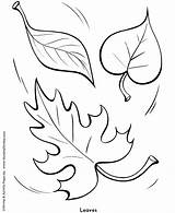 Coloring Pages Easy Shapes Fall Leaves Kids Activity Fun Leaf Objects Color Printable Honkingdonkey Shape Recognize Everyday Students Creative Different sketch template