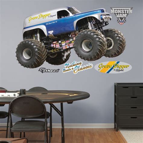 grave digger  legend realbig wall decal wall decals digger small