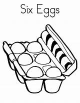 Coloring Egg Chicken Pages Fried Six Netart Dynamite sketch template