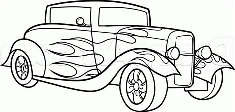 hot rod car drawings    clipartmag