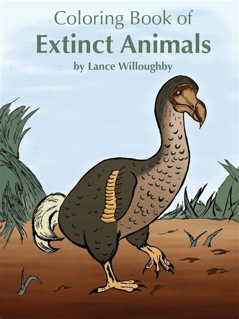 extinct animals coloring boock simplebookletcom