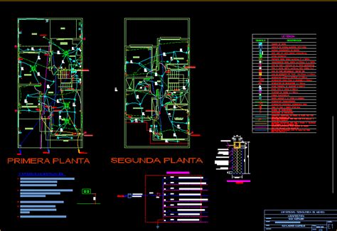 family housing  levels wiring plan diagram  calcs dwg full project  autocad