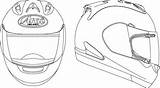 Helmet Bike Drawing Motorcycle Arai Helmets Sketch Dirt Draw Drawings Line Parts Getdrawings Vector Accessories Paintingvalley Sketches Car Choose Board sketch template