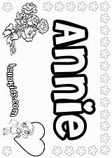 Annie Coloring Pages Name Color Musical Sheets Girls Hellokids Popular Little Library Template Print Online sketch template