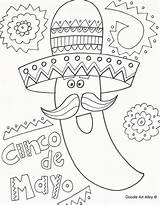 Mayo Cinco Activities Doodles Sombrero Childrens Coloringpagesfortoddlers Everfreecoloring Thebalance sketch template
