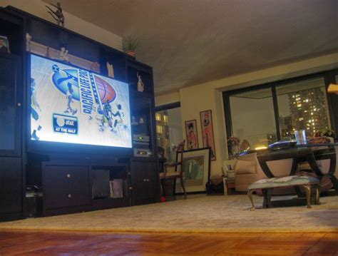10 man caves with huge flat screen tvs