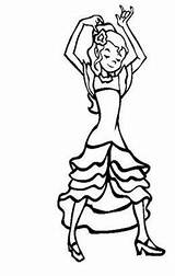 Coloring Pages Dress Traditional Spain Colouring sketch template