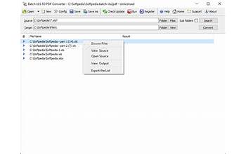 Batch Excel To PDF Converter screenshot #1